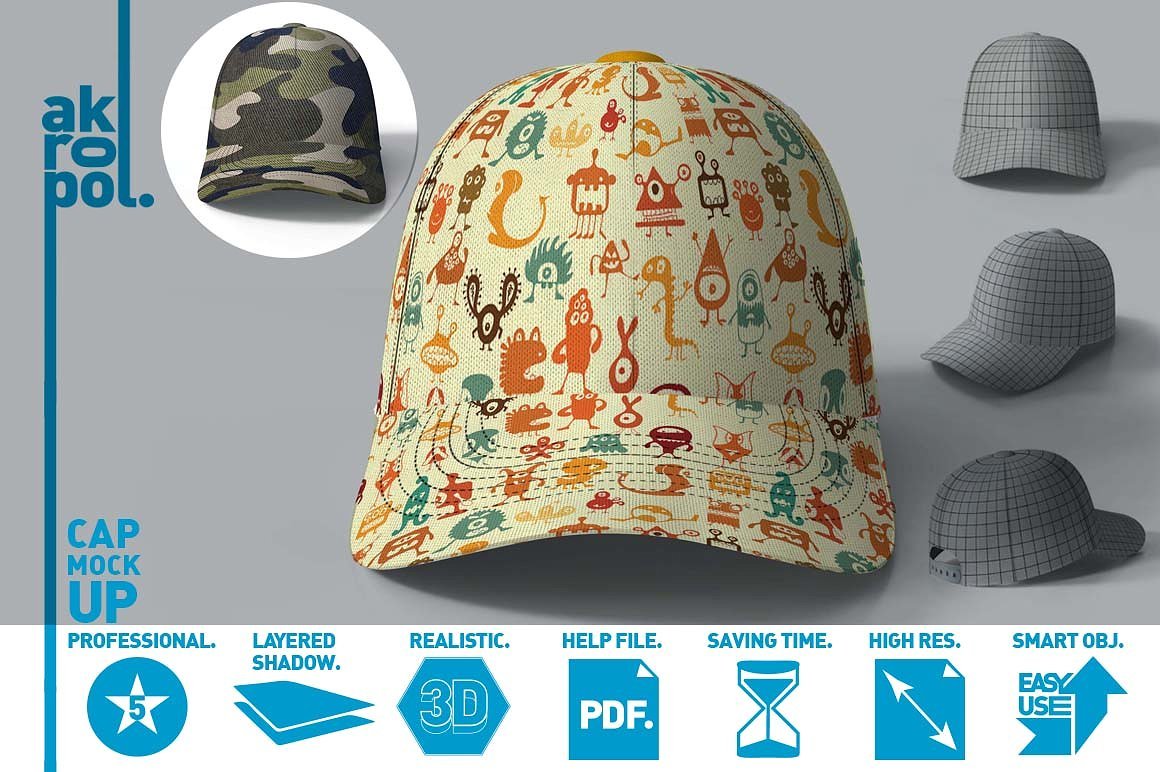 Cap Mock-up preview image.