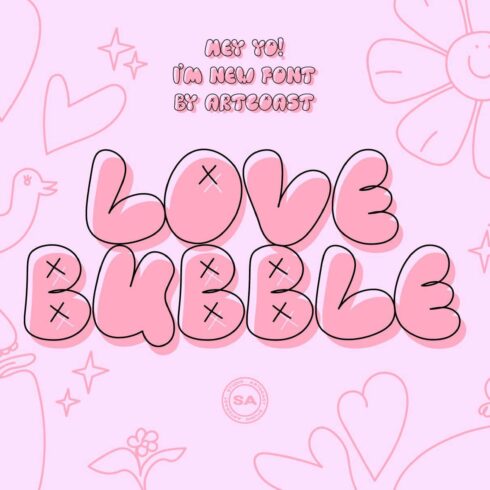 Love Bubble Font cover image.