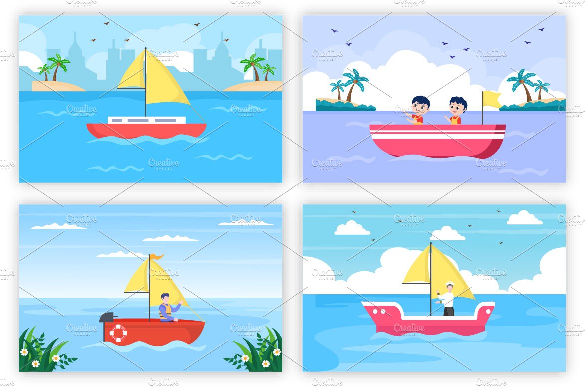 15 Sailing Boat in Sea or Lake preview image.