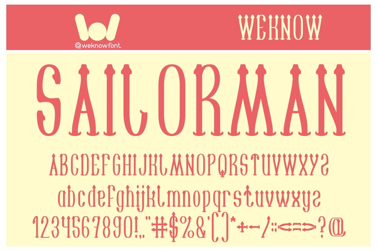 sailorman font cover image.