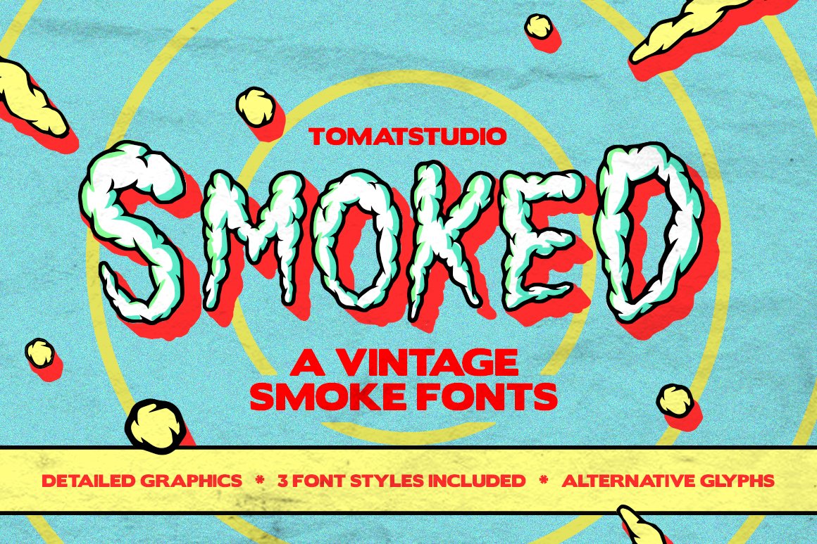 Vintage Smoked Fonts cover image.