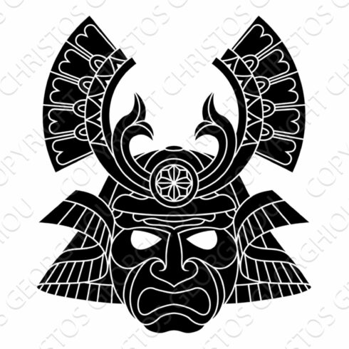 Samurai Mask Japanese Warrior Helmet cover image.
