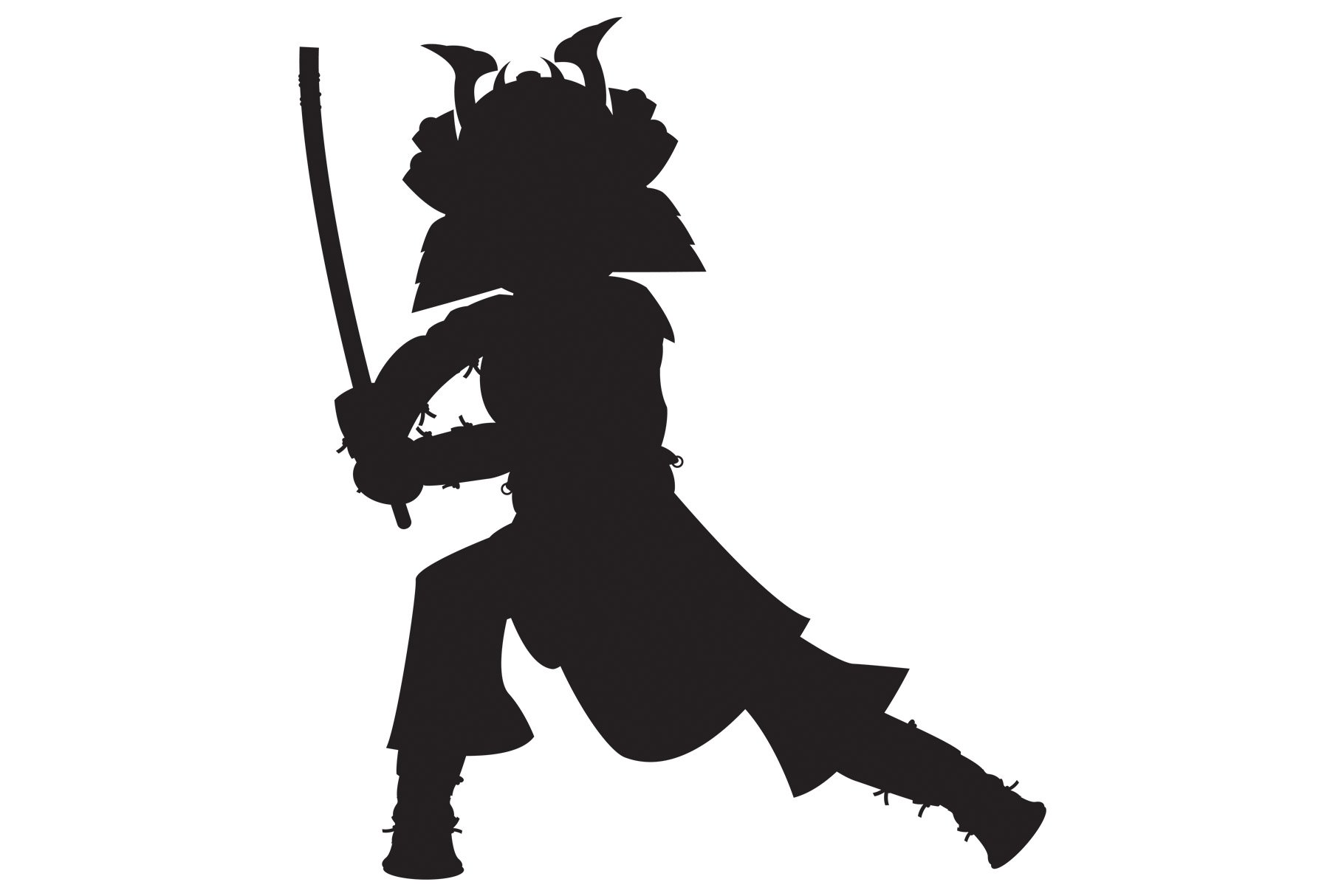 Samurai Warrior Silhouette cover image.