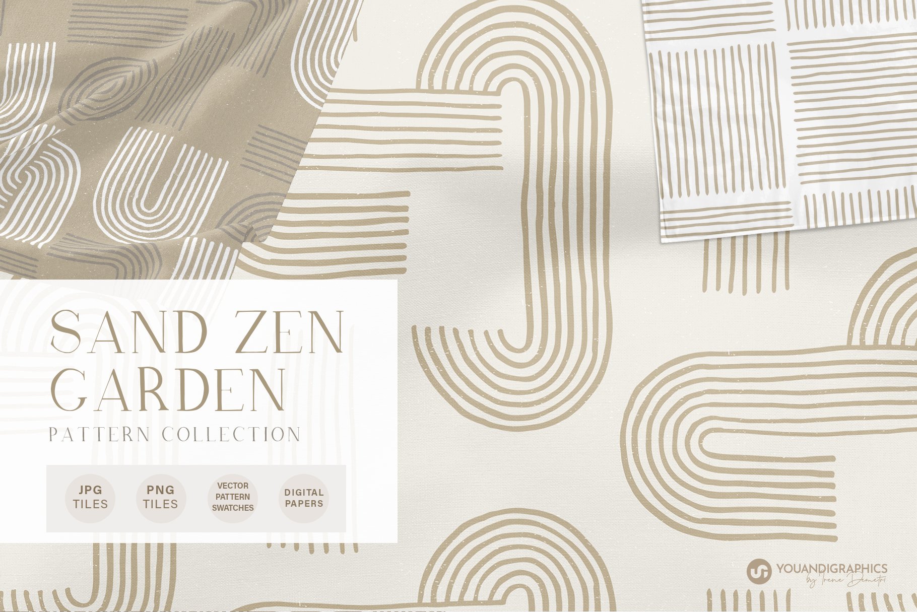 Sand Zen Garden - Seamless Patterns cover image.