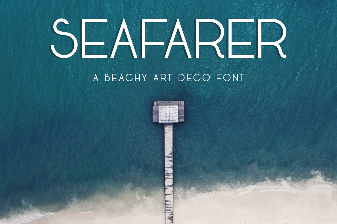 Seafarer | A Beachy Art Deco Font cover image.