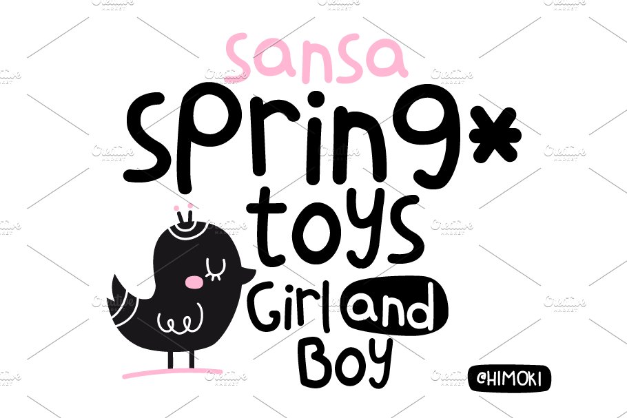 SansaKid.Baby.Kids.Childrens.font preview image.