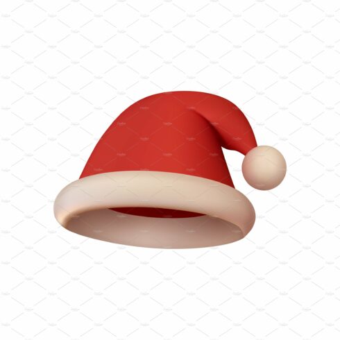 Christmas red hat Santa Claus. cover image.
