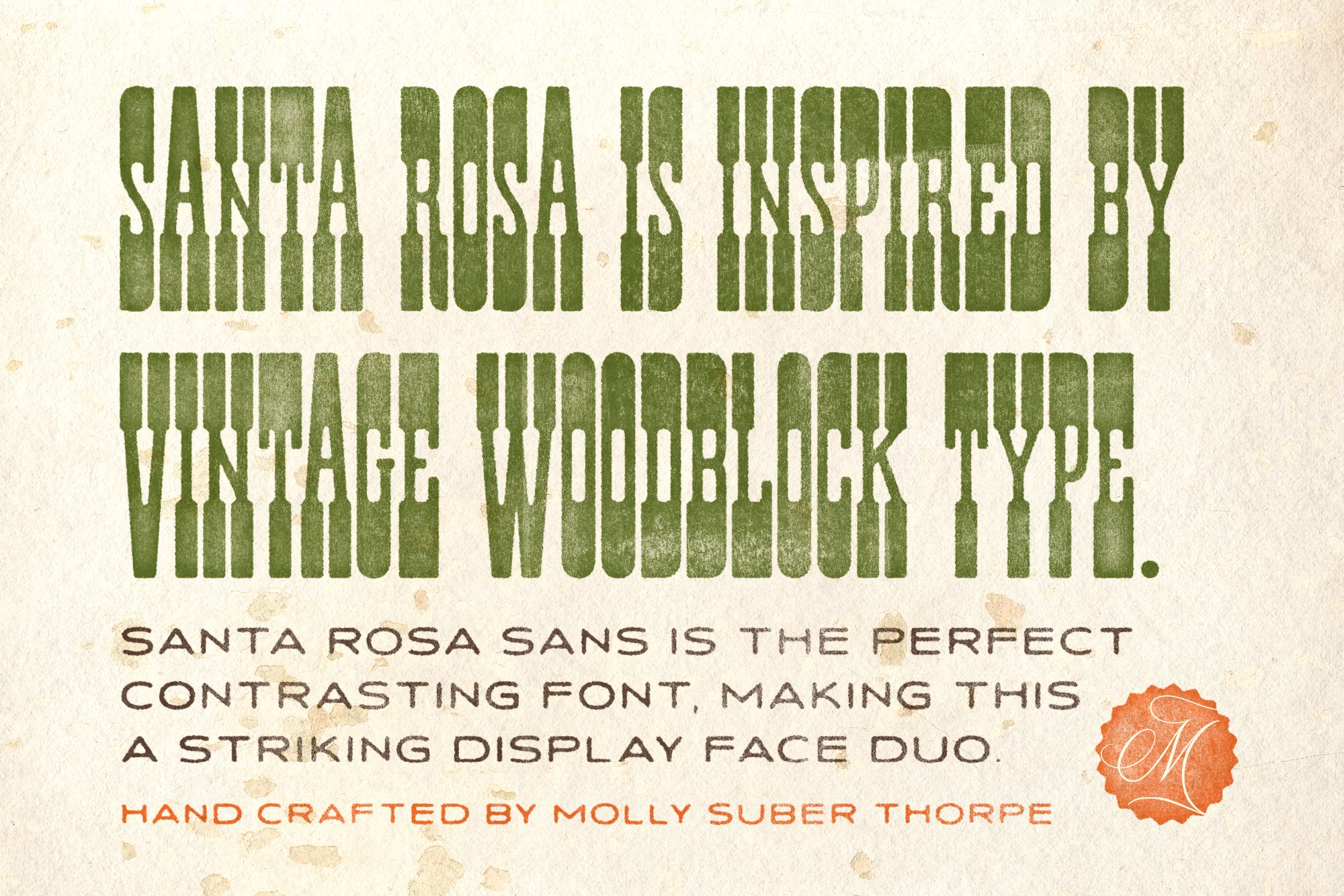 Santa Rosa Vintage Font Duo preview image.