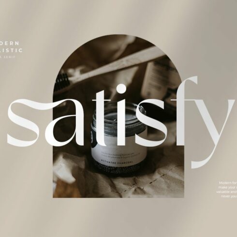 satisfy modern stylistic sans serif cover image.