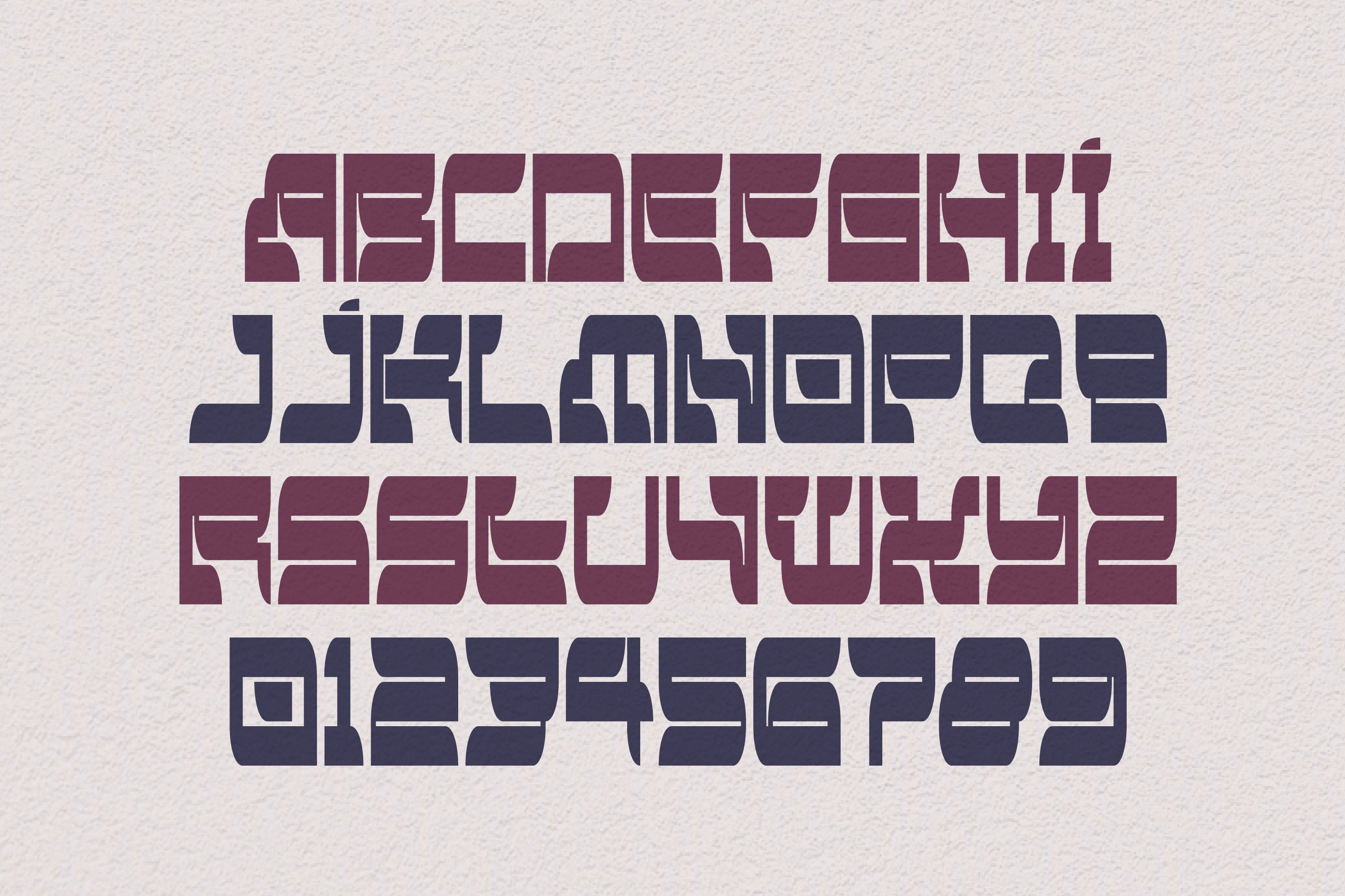 Dragon - Eastern style font preview image.