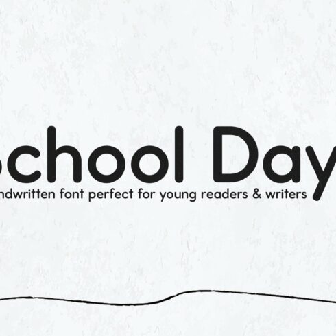 School Days Font cover image.