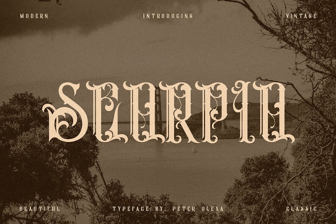 Scorpio - Vintage Ornamental Font cover image.