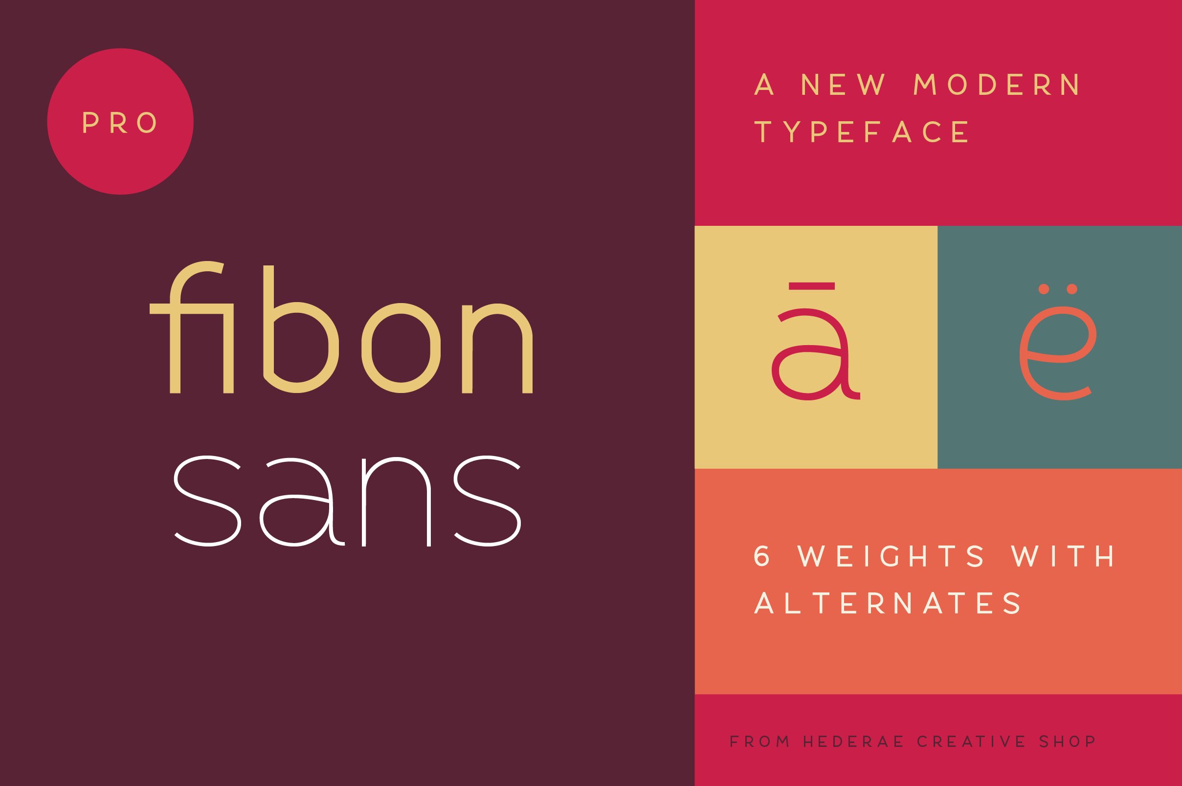 Fibon Sans Font Family cover image.