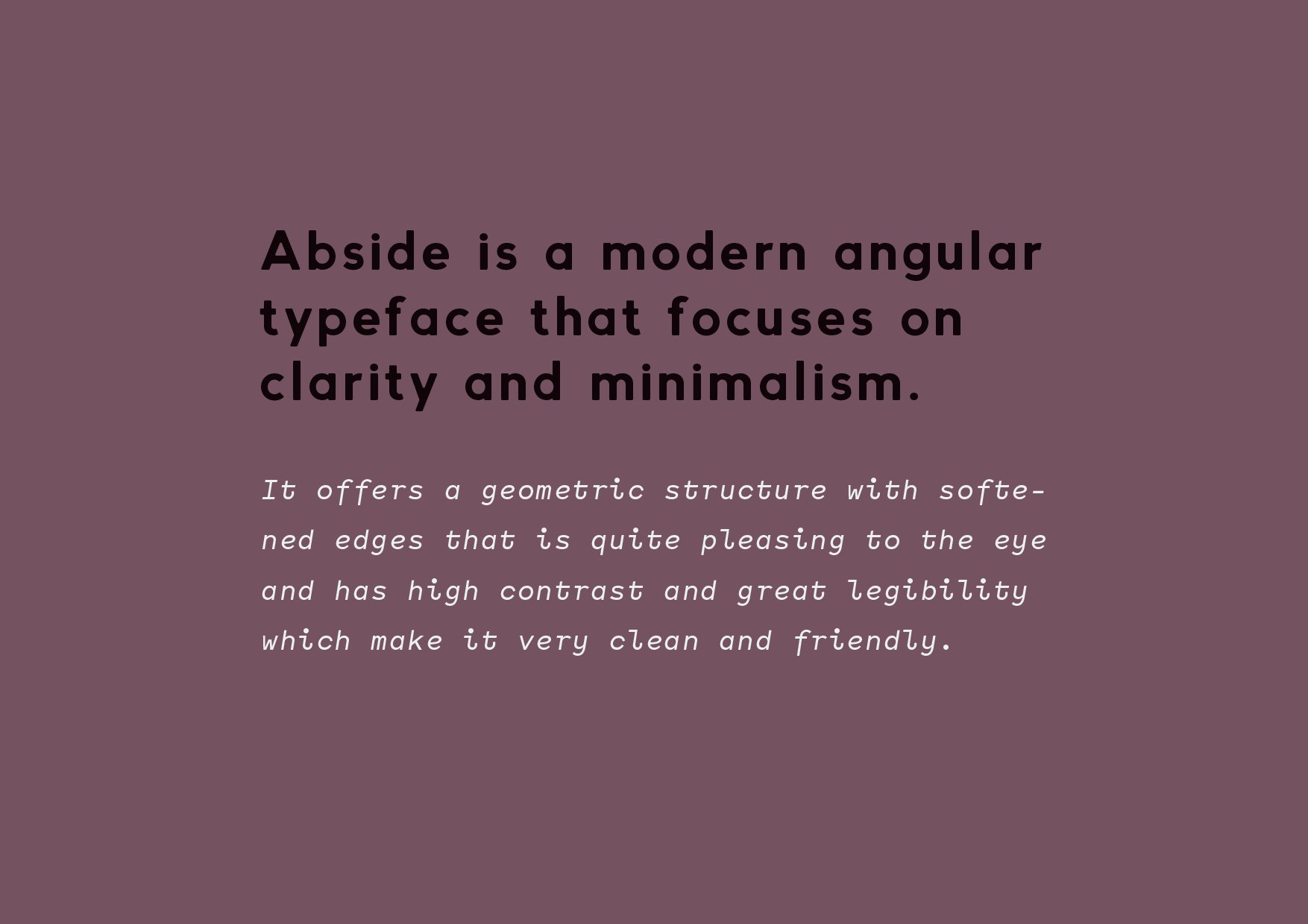 Abside Font (Modern & Geometric) preview image.
