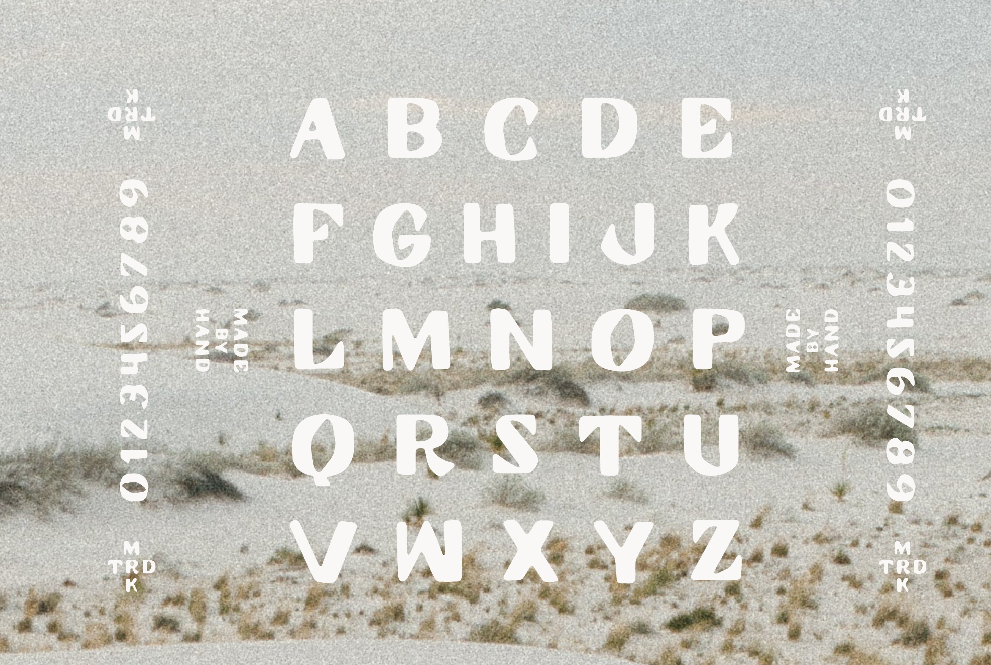 Mistica Typeface preview image.