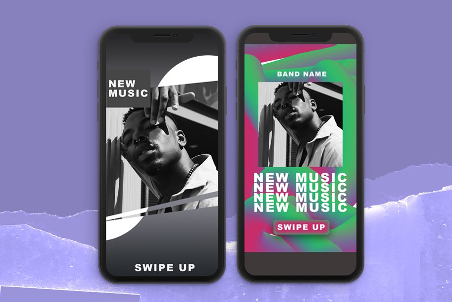 10 INSTAGRAM TEMPLATES FOR MUSICIANS preview image.