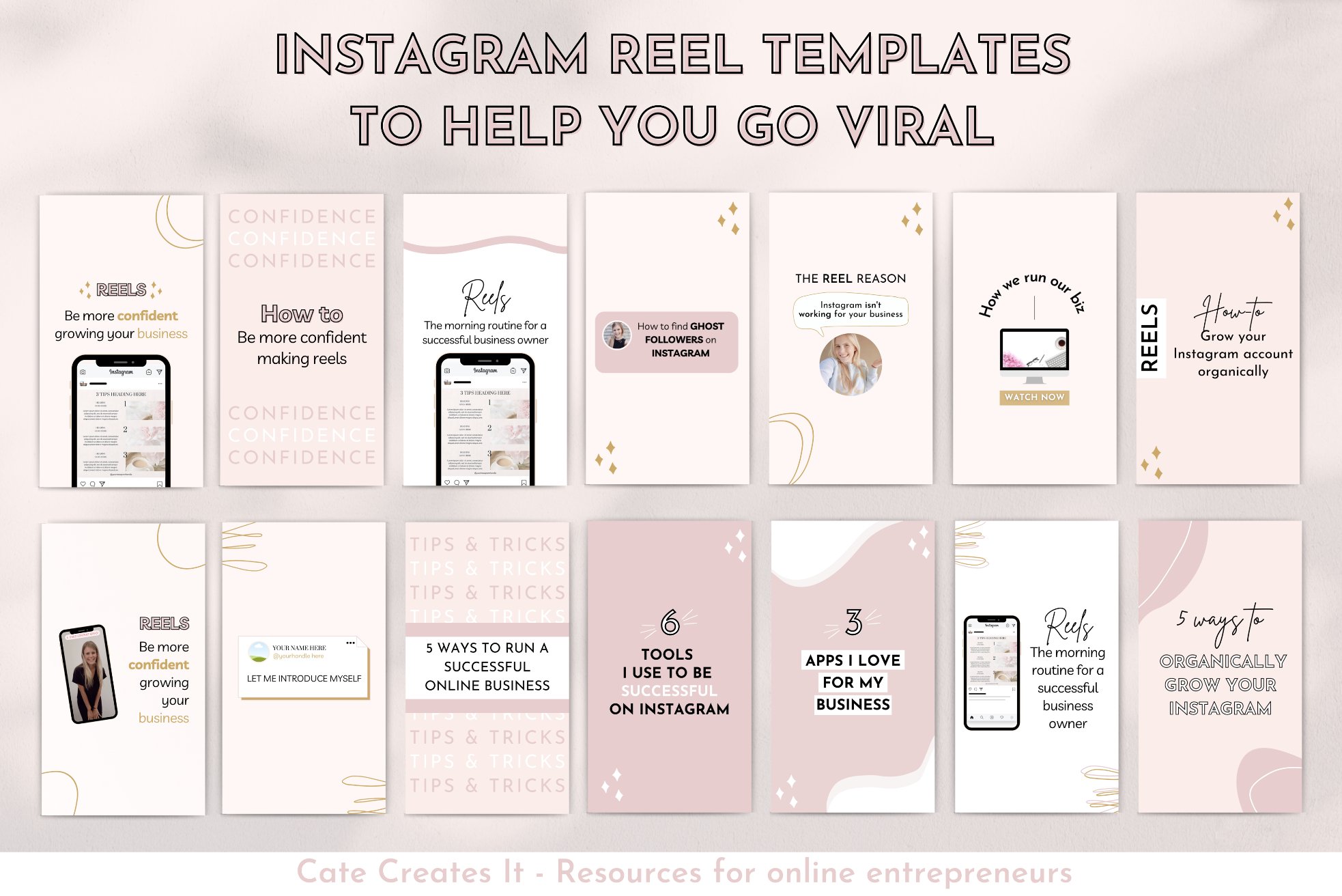 Instagram Reels Templates Canva preview image.