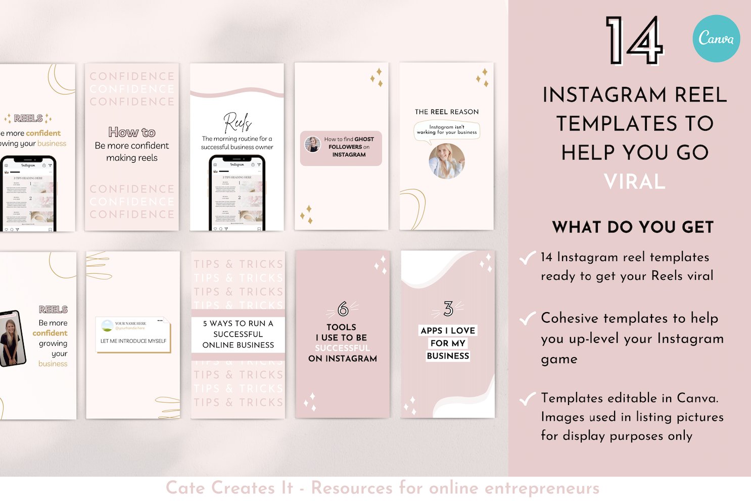 Instagram Reels Templates Canva cover image.