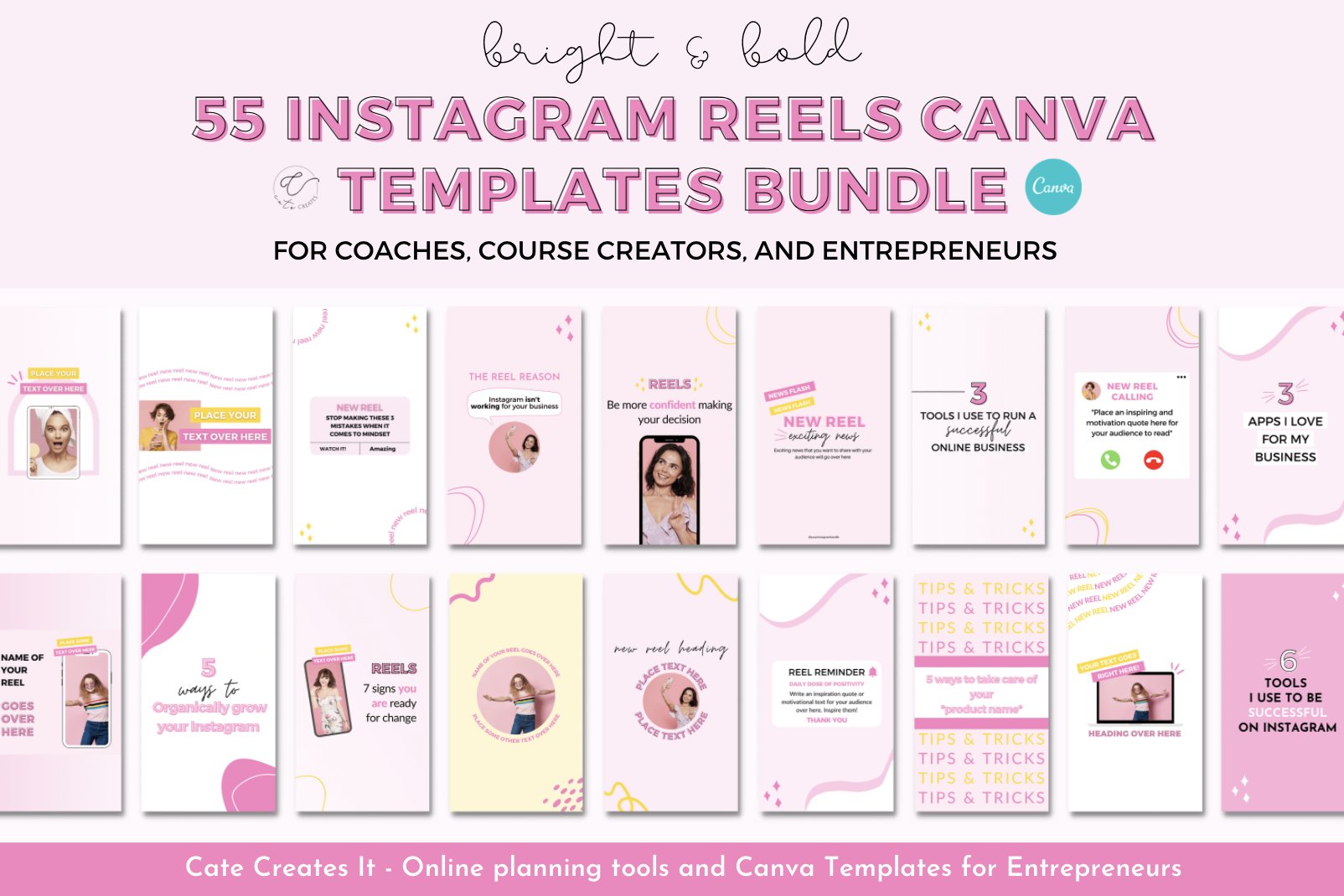 Instagram Reels Canva Template cover image.