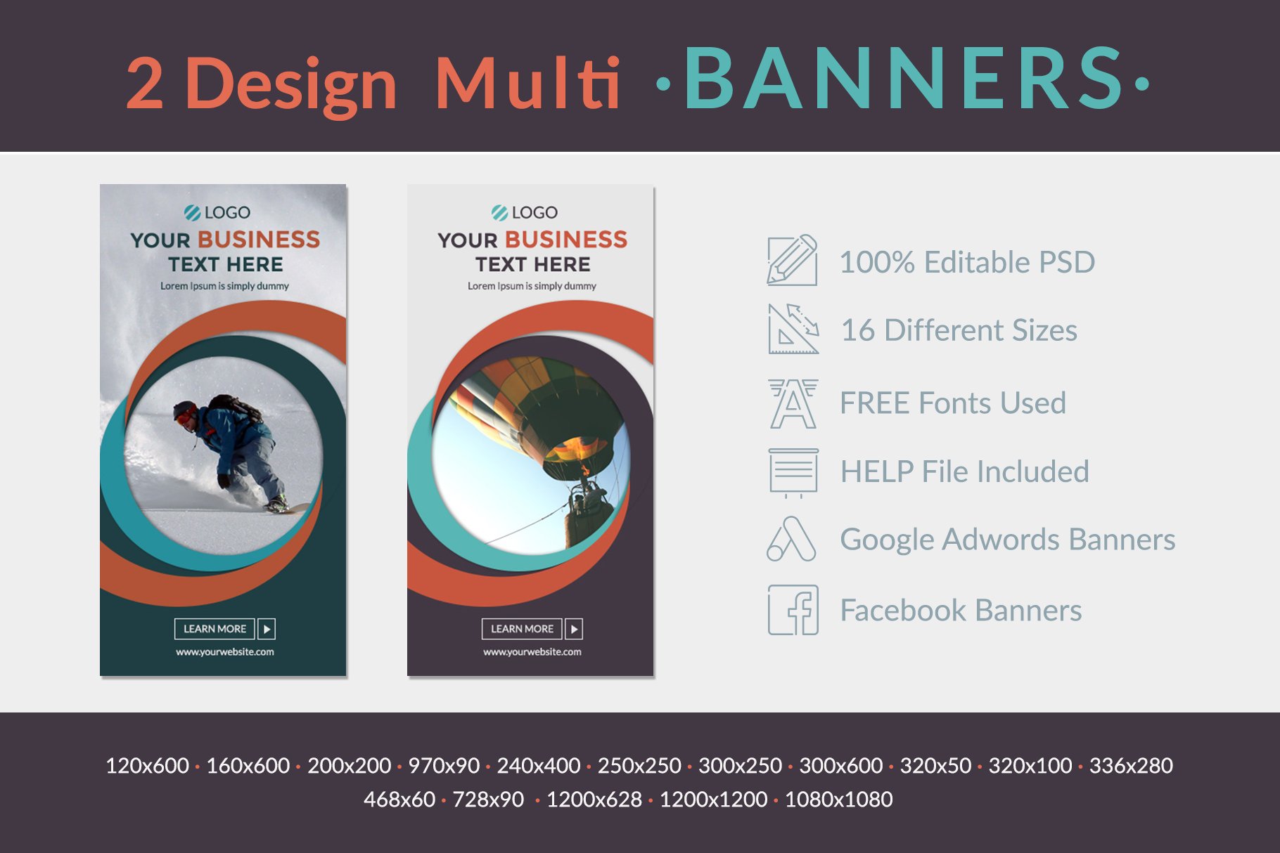 Multipurpose Banners cover image.