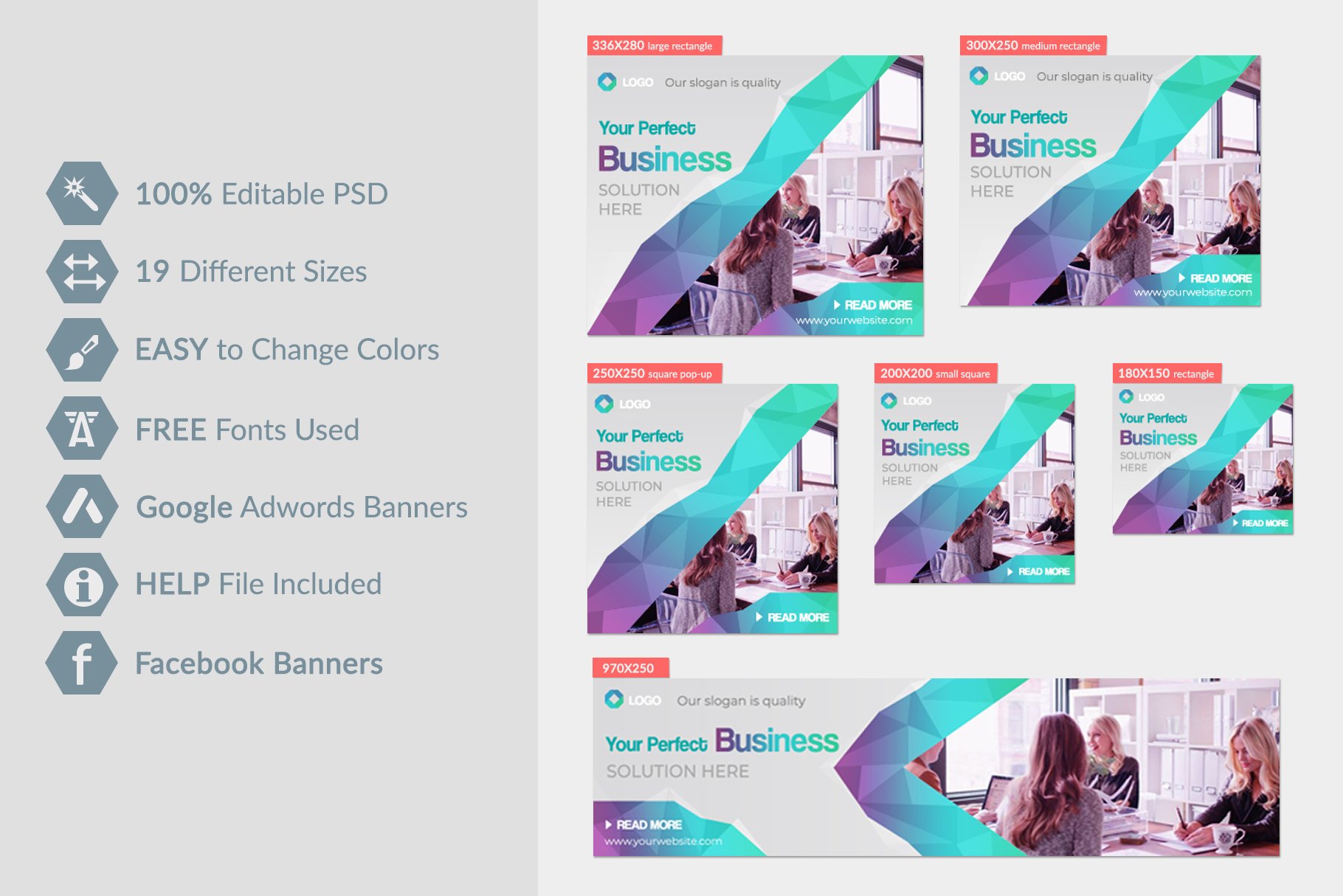 Business Banners preview image.