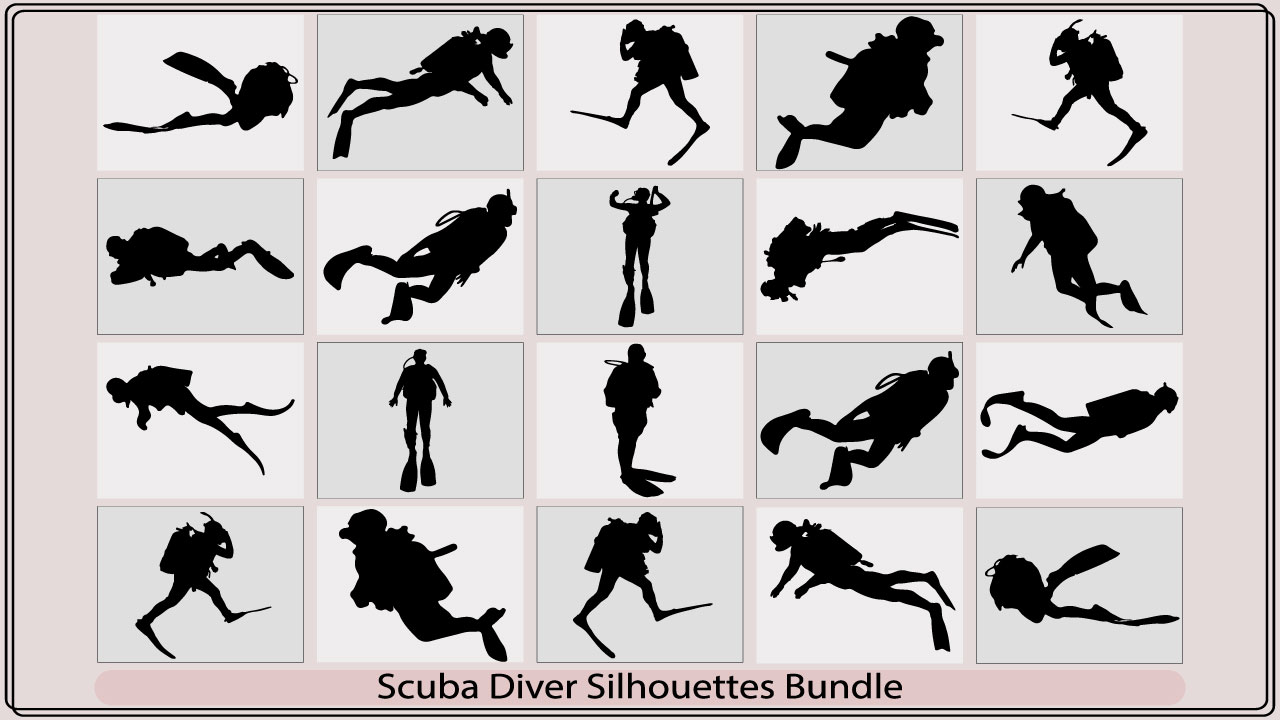 scuba diver silhouettemb add media 364