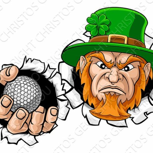 Leprechaun Golf Mascot Ripping cover image.