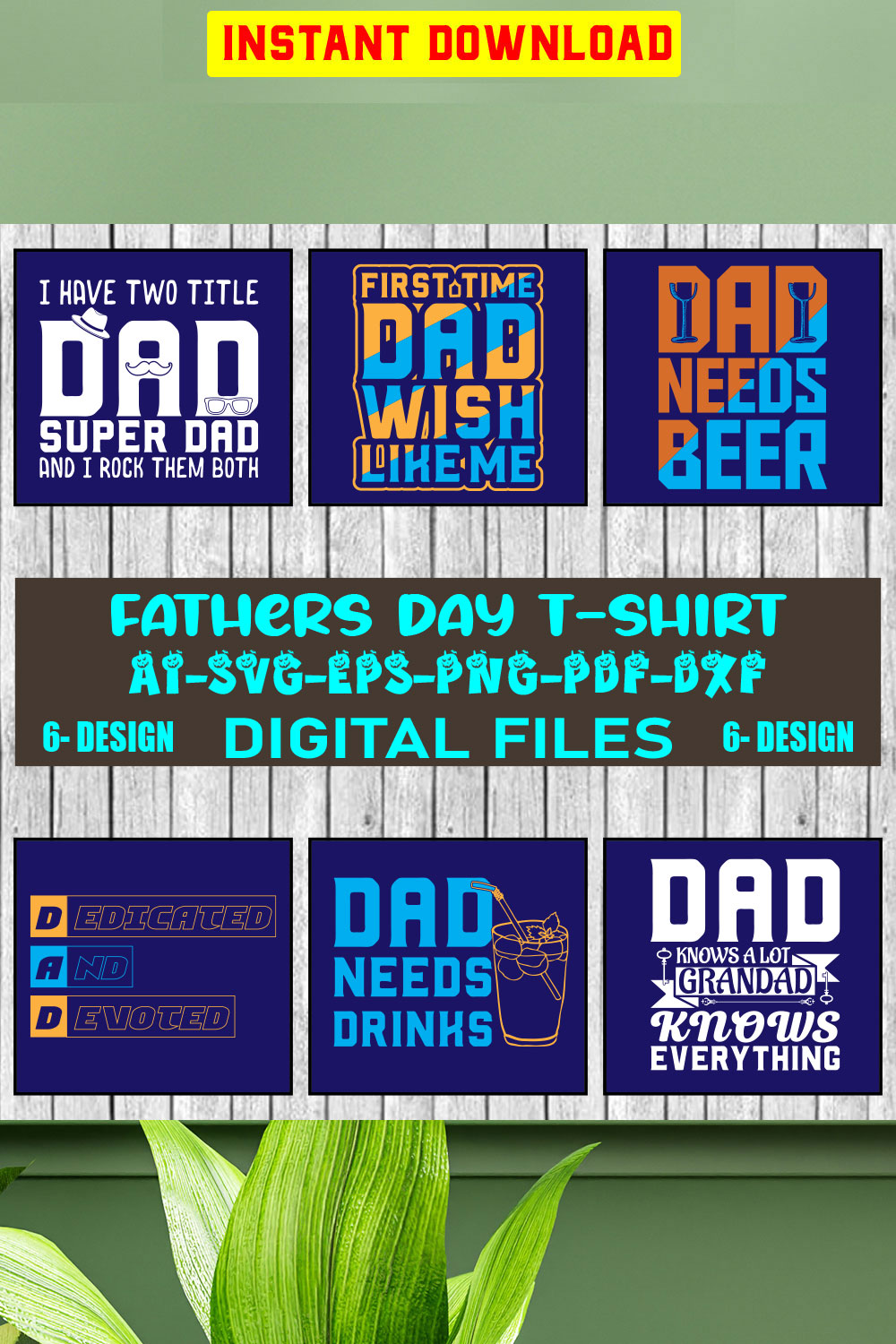 Father's Day Bundle SVG Dad Bundle Svg png dxf Funny Dad Svg Father's Day SVG dad Decal Designs papa,Dad Life SVG cut file silhouette Cricu Vol-16 pinterest preview image.