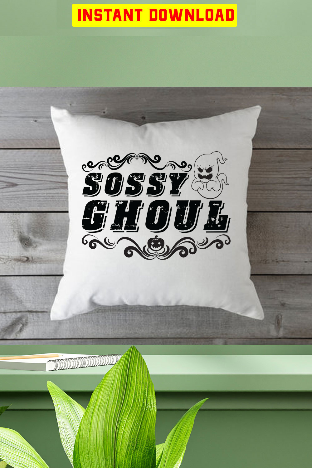Sossy Ghoul Svg Files pinterest preview image.