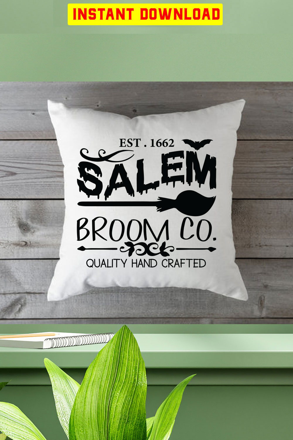 Est  1662 Salem Broom Co Quality Hand Crafted pinterest preview image.