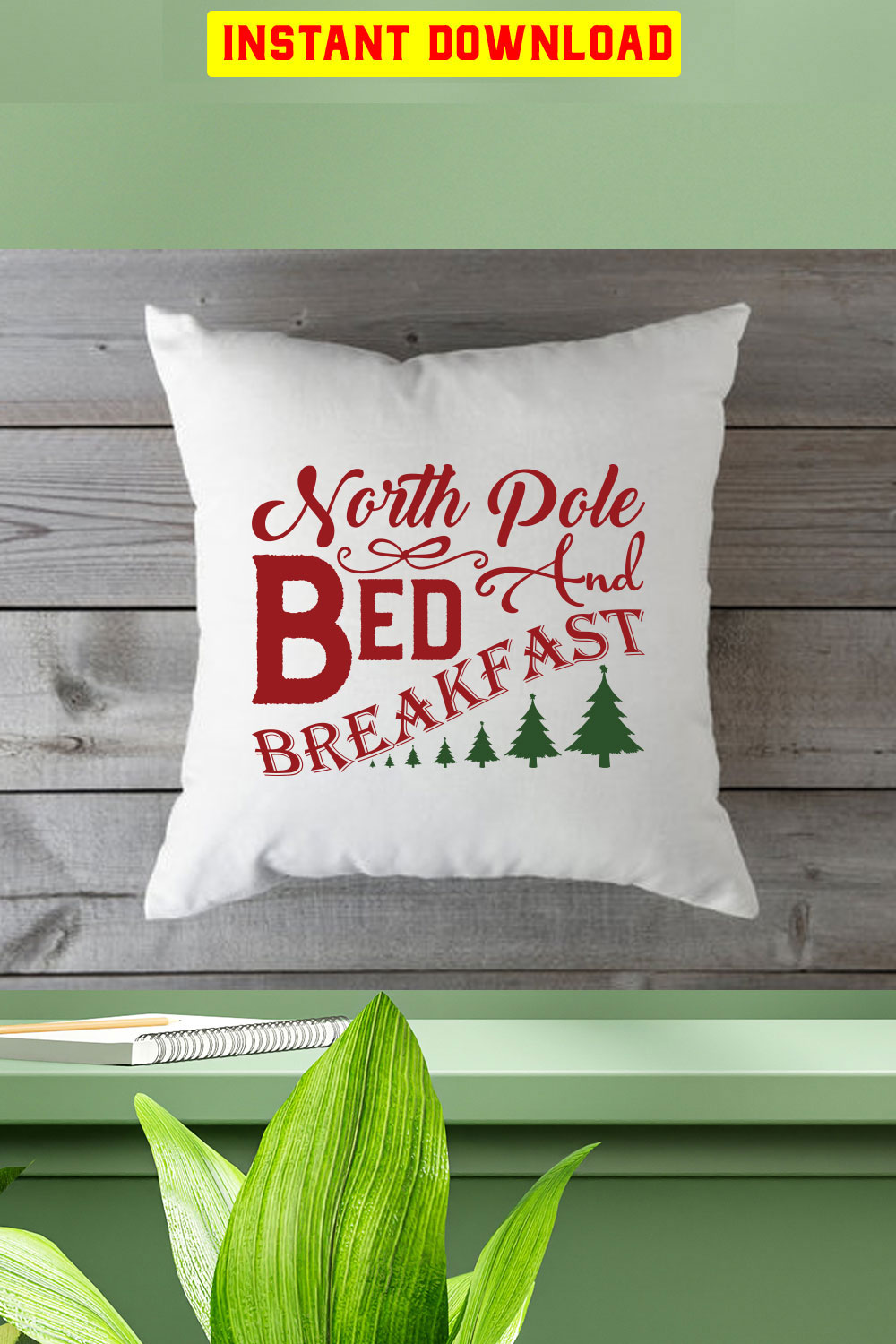 North Pole Bed And Breakfast T-shirt Design pinterest preview image.