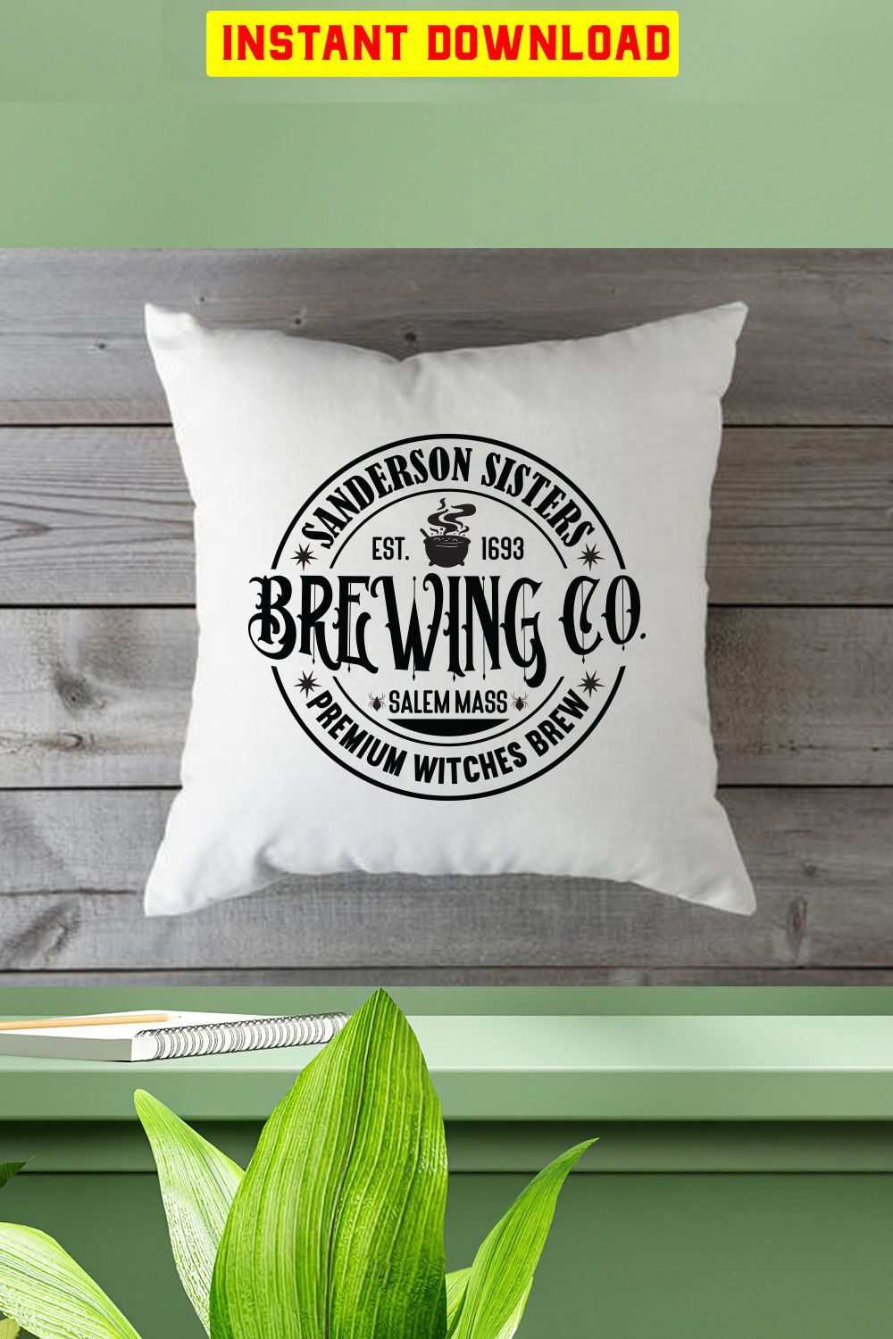 Sanderson Sisters Brewing Co Salem Mass Premium Witches Brew Est 1693 pinterest preview image.