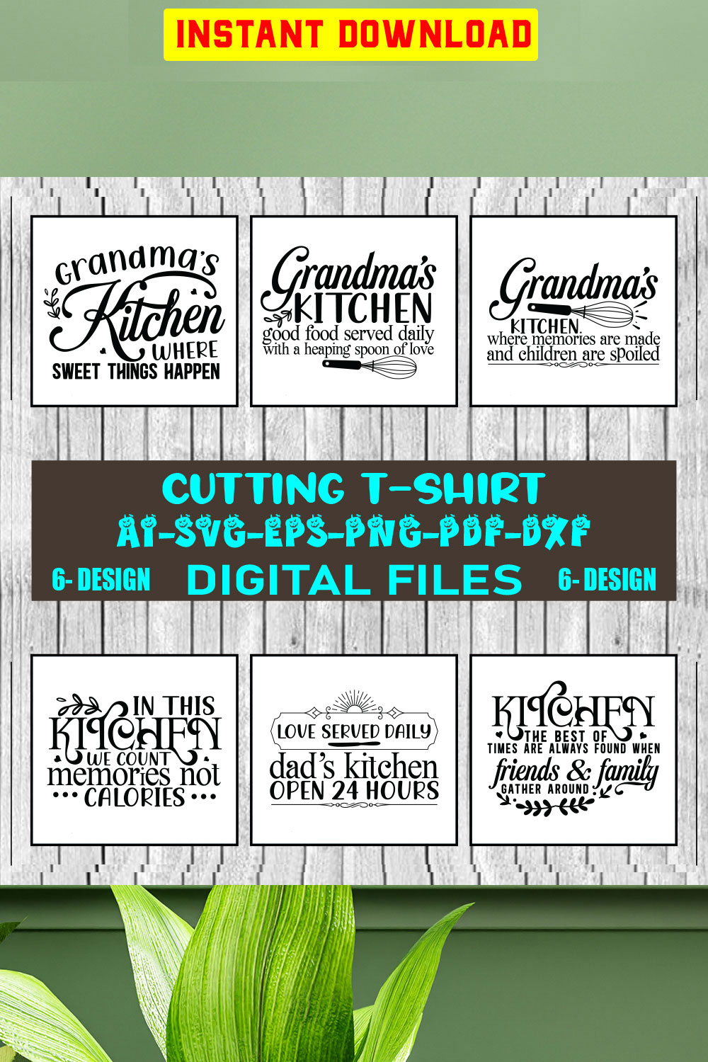 Cutting T-shirt Design Bundle Vol-02 pinterest preview image.