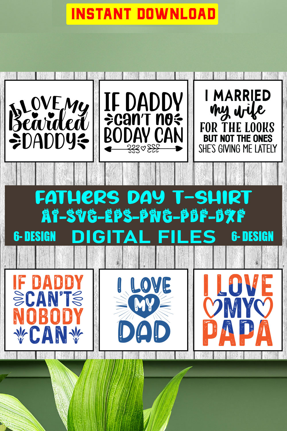 Father's Day Bundle SVG Dad Bundle Svg png dxf Funny Dad Svg Father's Day SVG dad Decal Designs papa,Dad Life SVG cut file silhouette Cricu Vol-23 pinterest preview image.