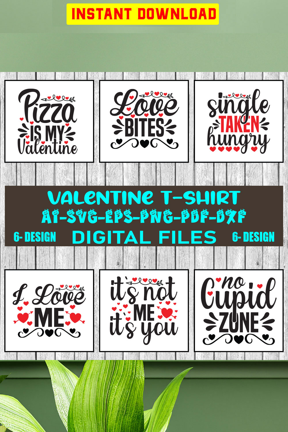 Valentines SVG Bundle, Valentine's Baby Shirts svg, Valentine Shirts svg, Cute Valentines svg, Heart Shirt svg, Love svg, Cut File Cricut Vol-16 pinterest preview image.