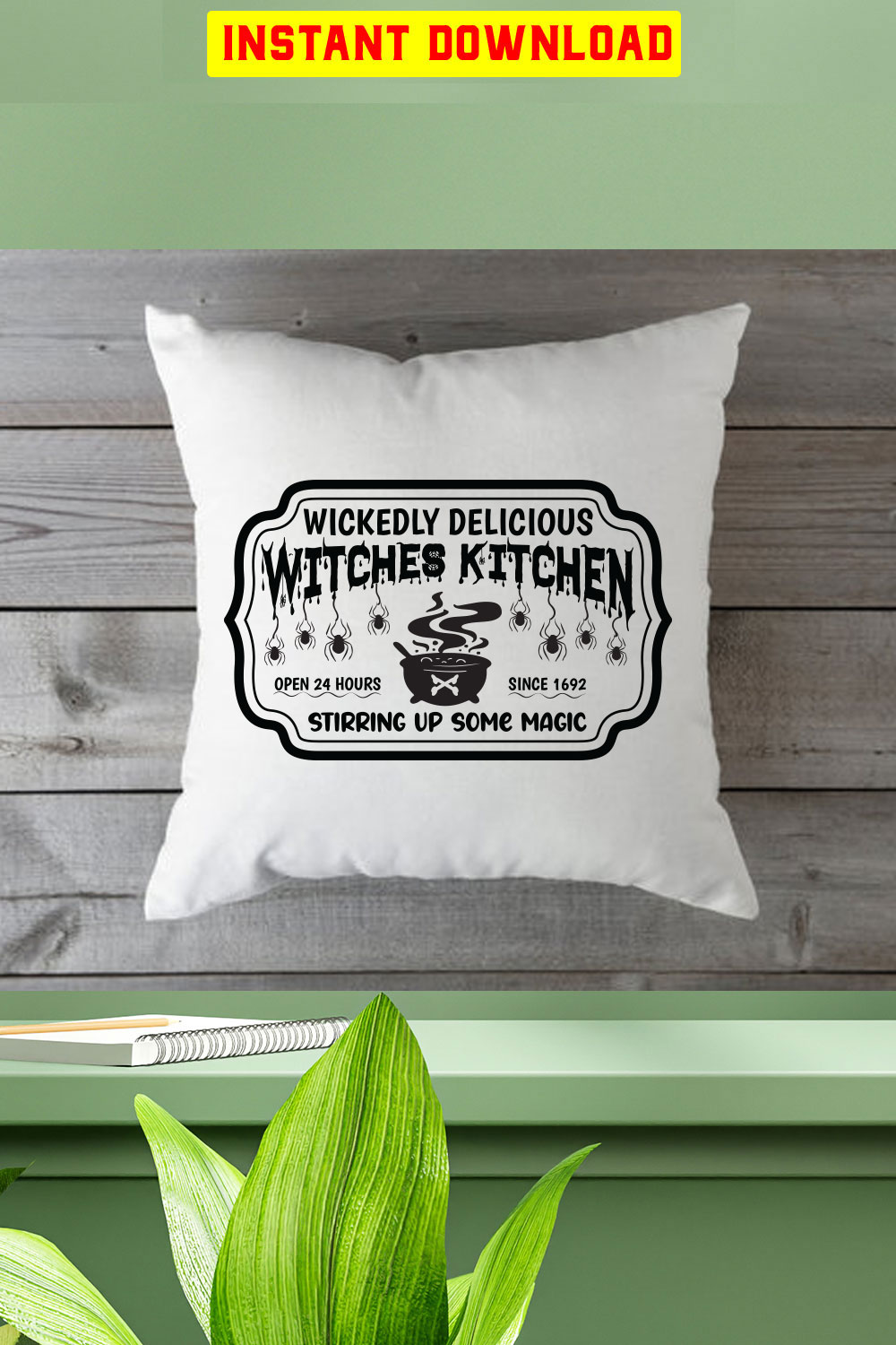 Wickedly Delicious Witches Kitchen Open 24 Hours Stirring Up Some Magic Seasoned With Magic pinterest preview image.