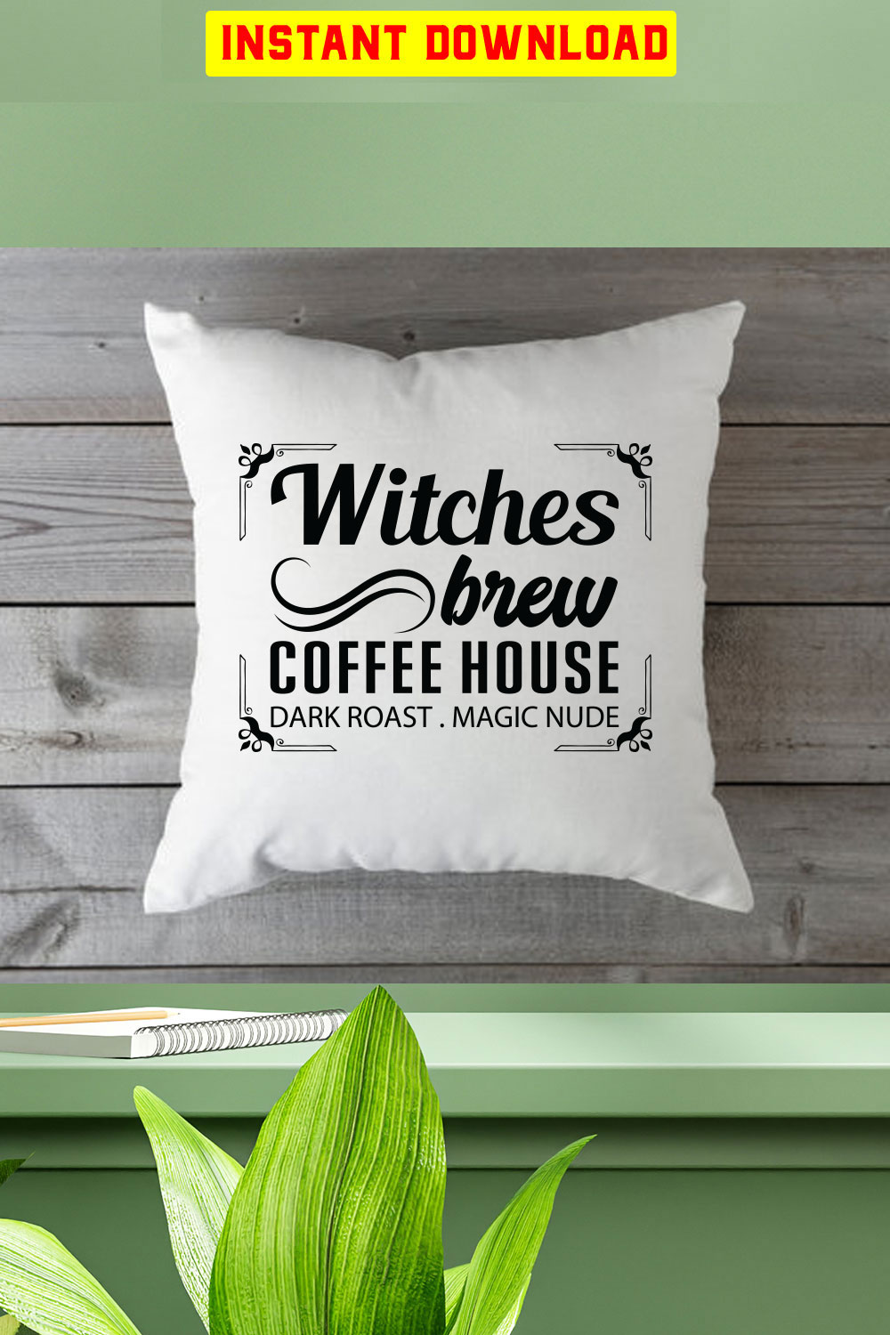 Witches Brew Coffee House Dark Roast  Magic Nude pinterest preview image.