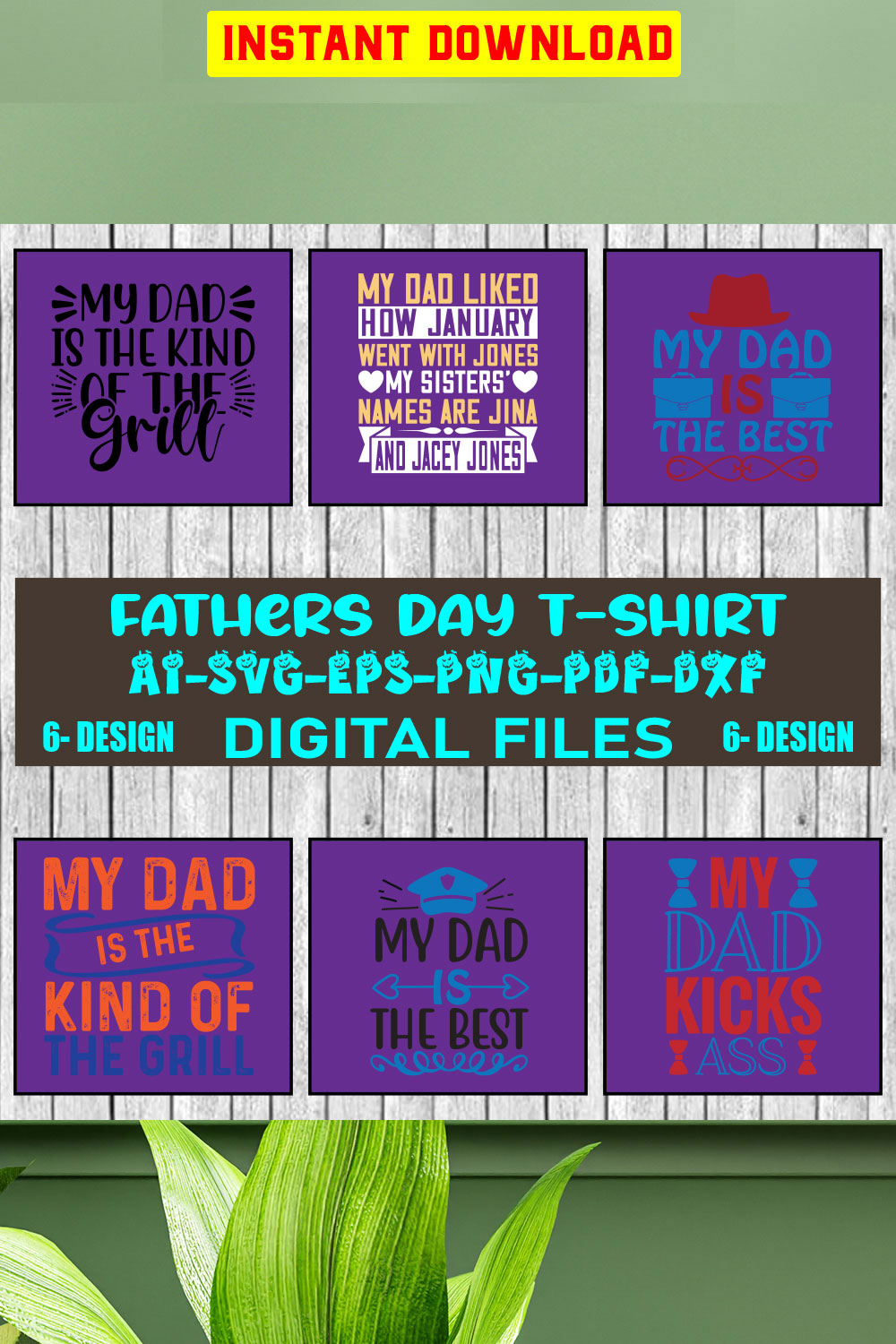 Father's Day Bundle SVG Dad Bundle Svg png dxf Funny Dad Svg Father's Day SVG dad Decal Designs papa,Dad Life SVG cut file silhouette Cricu Vol-27 pinterest preview image.