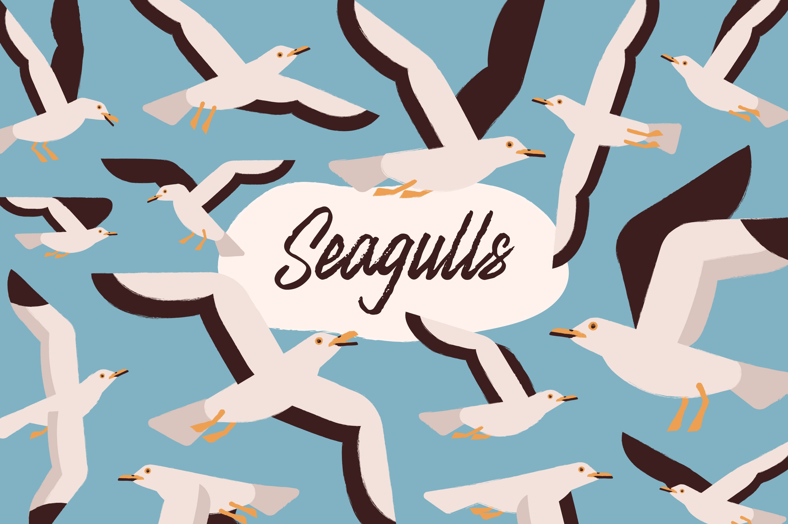 Seagulls set cover image.