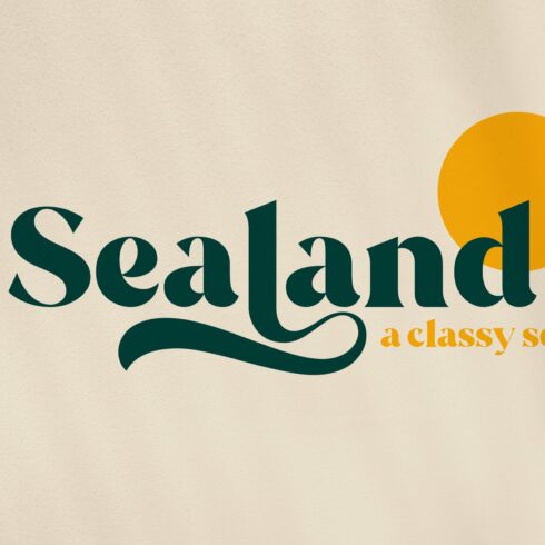 Sealand - a classy serif cover image.