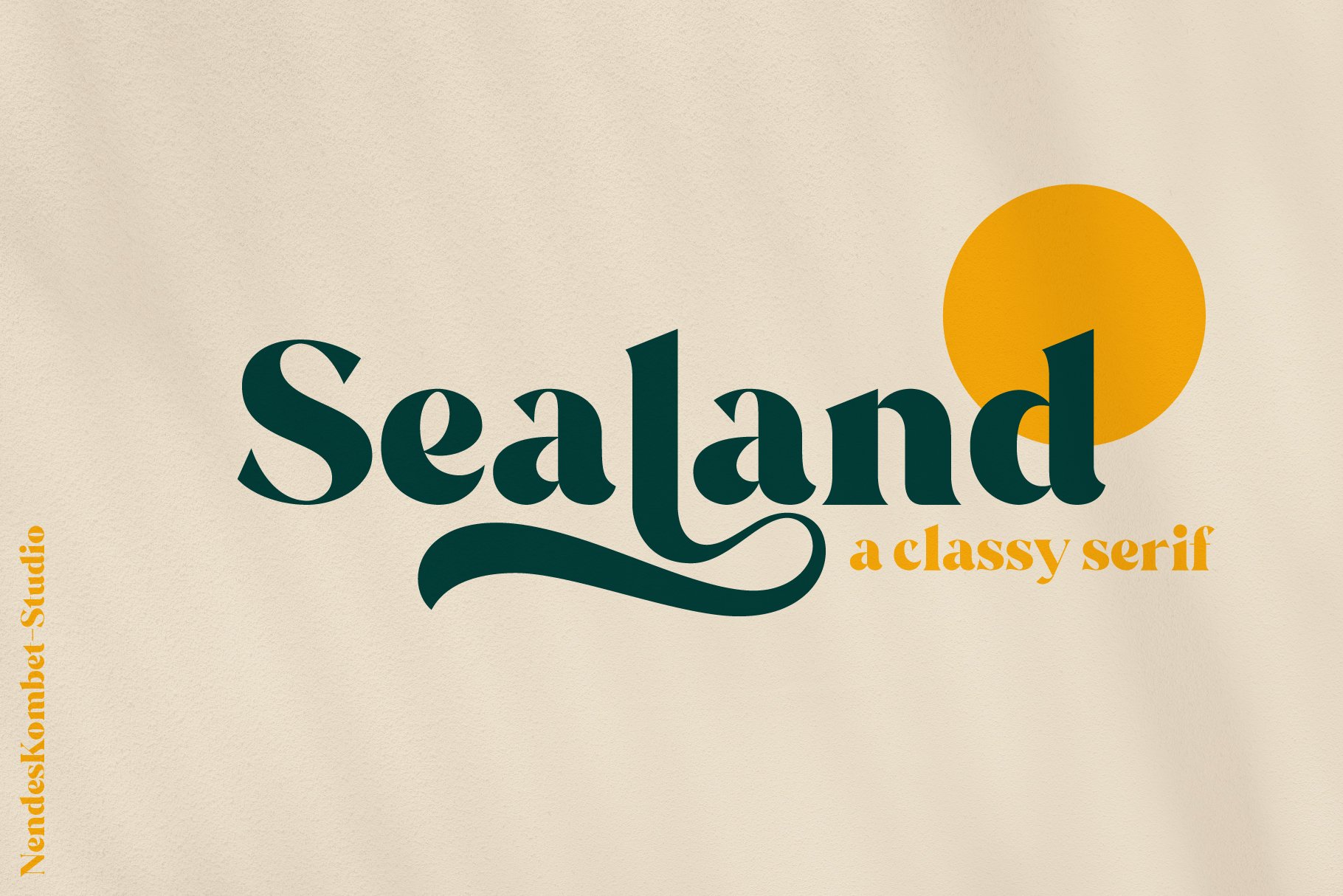 Sealand - a classy serif cover image.
