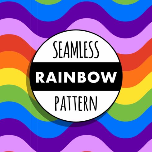 Seamless Rainbow Wave Pattern cover image.