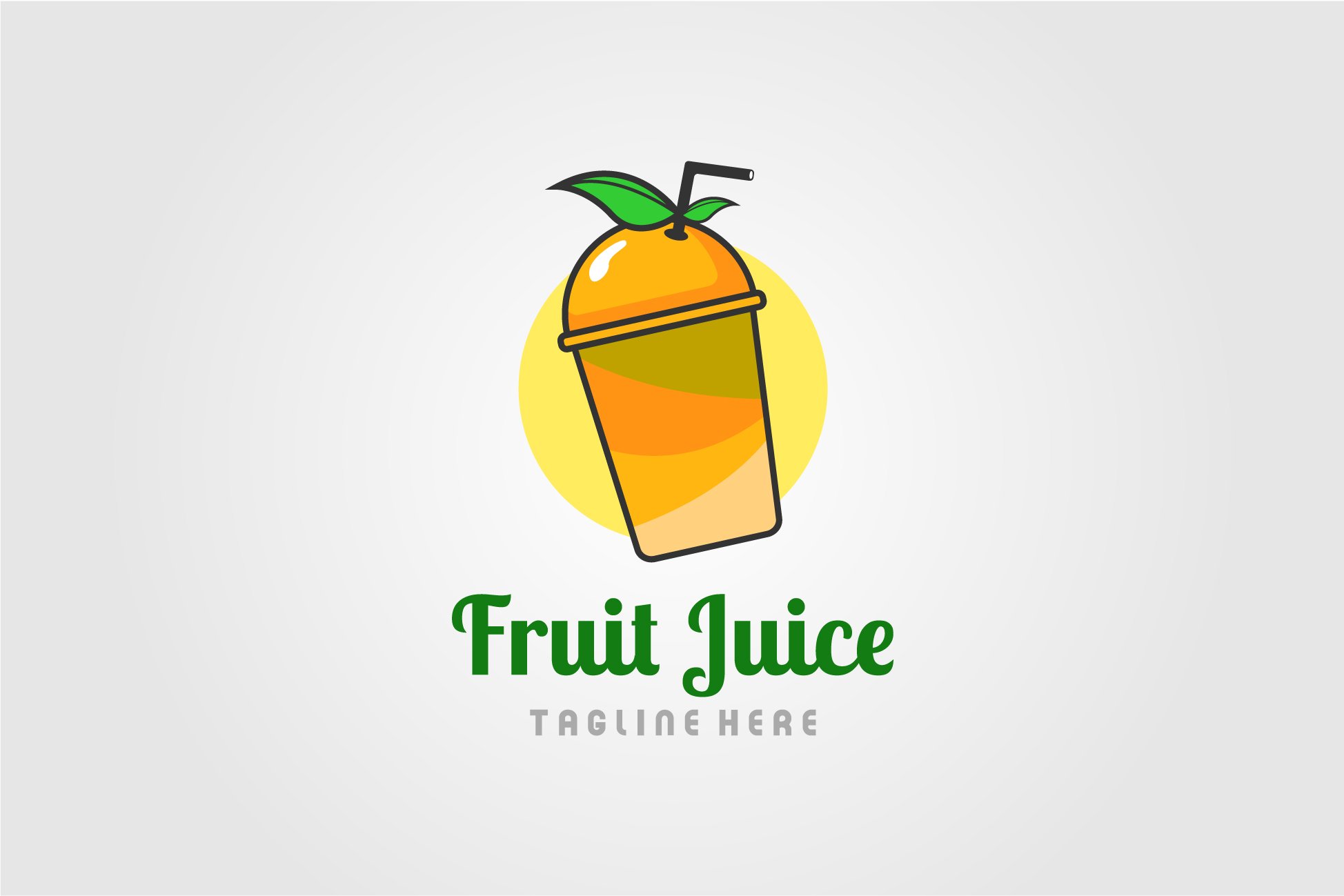 orange juice fruit logo juice cup cover image.