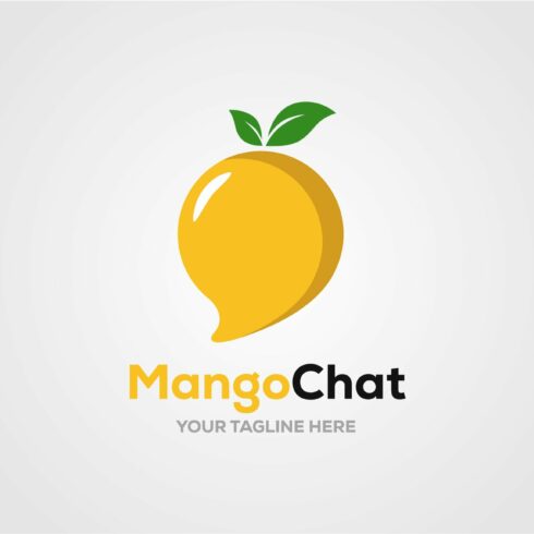 mango fruit logo vector cover image.