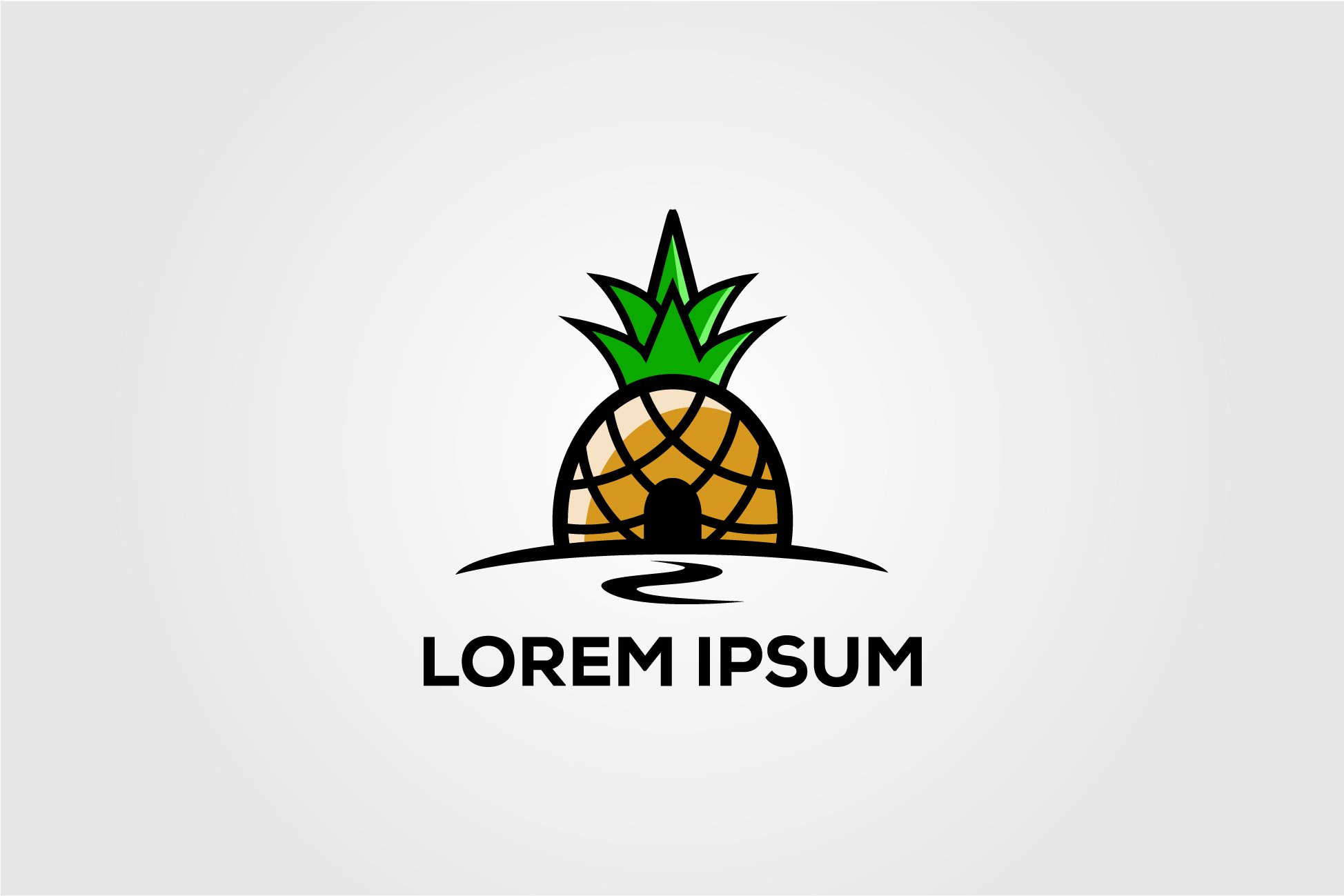 Creative Pineapple house Fruit Logo cover image.