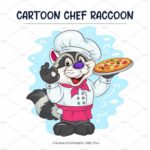 Set of Cartoon Raccoons 02. T-Shirt. – MasterBundles