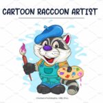 Set of Cartoon Raccoons 02. T-Shirt. – MasterBundles