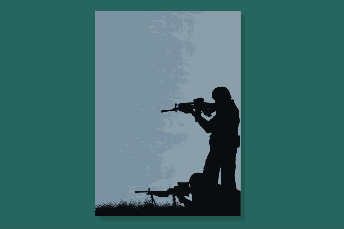 set of vector illustrations on a military theme 6 842