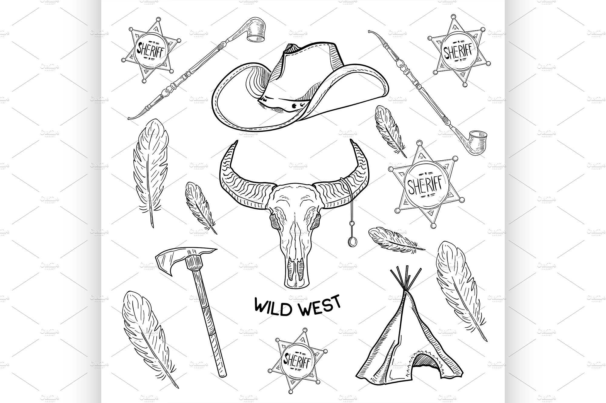 Set of wild west cover image.