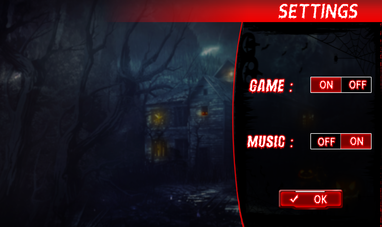 Horror Game PSD UI Kit